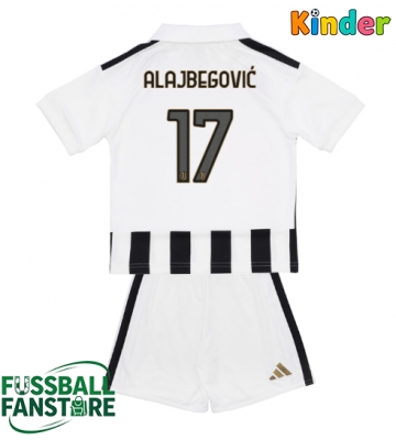 Juventus Kerim Alajbegovic #17 Replik Heimtrikot Kinder 2026-27 Kurzarm (+ Kurze Hosen)